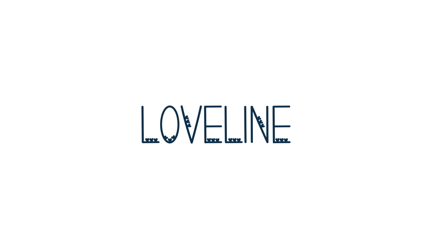 Loveline (loveline-2), fancy decorative font preview