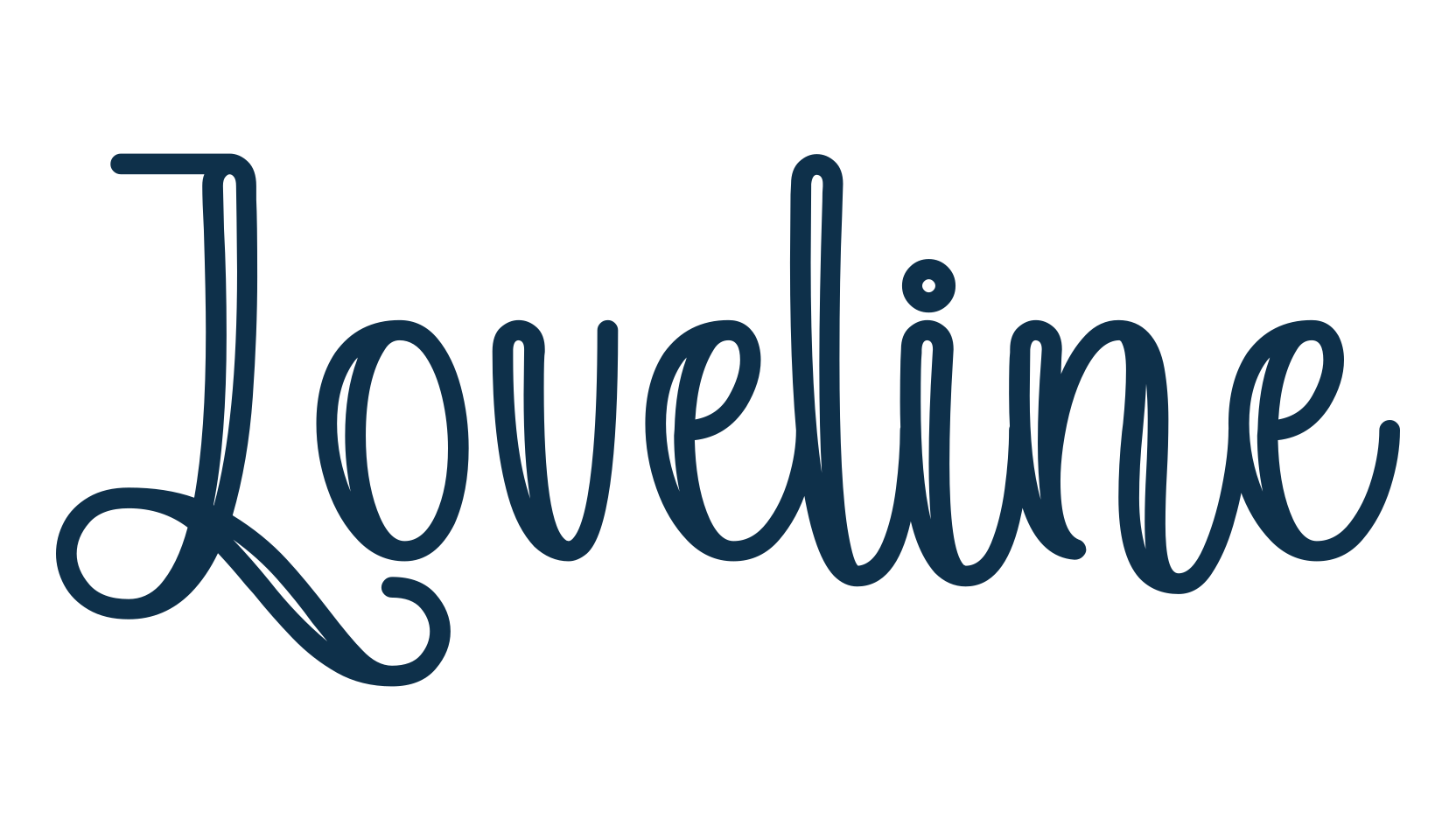 Loveline, fancy decorative font preview