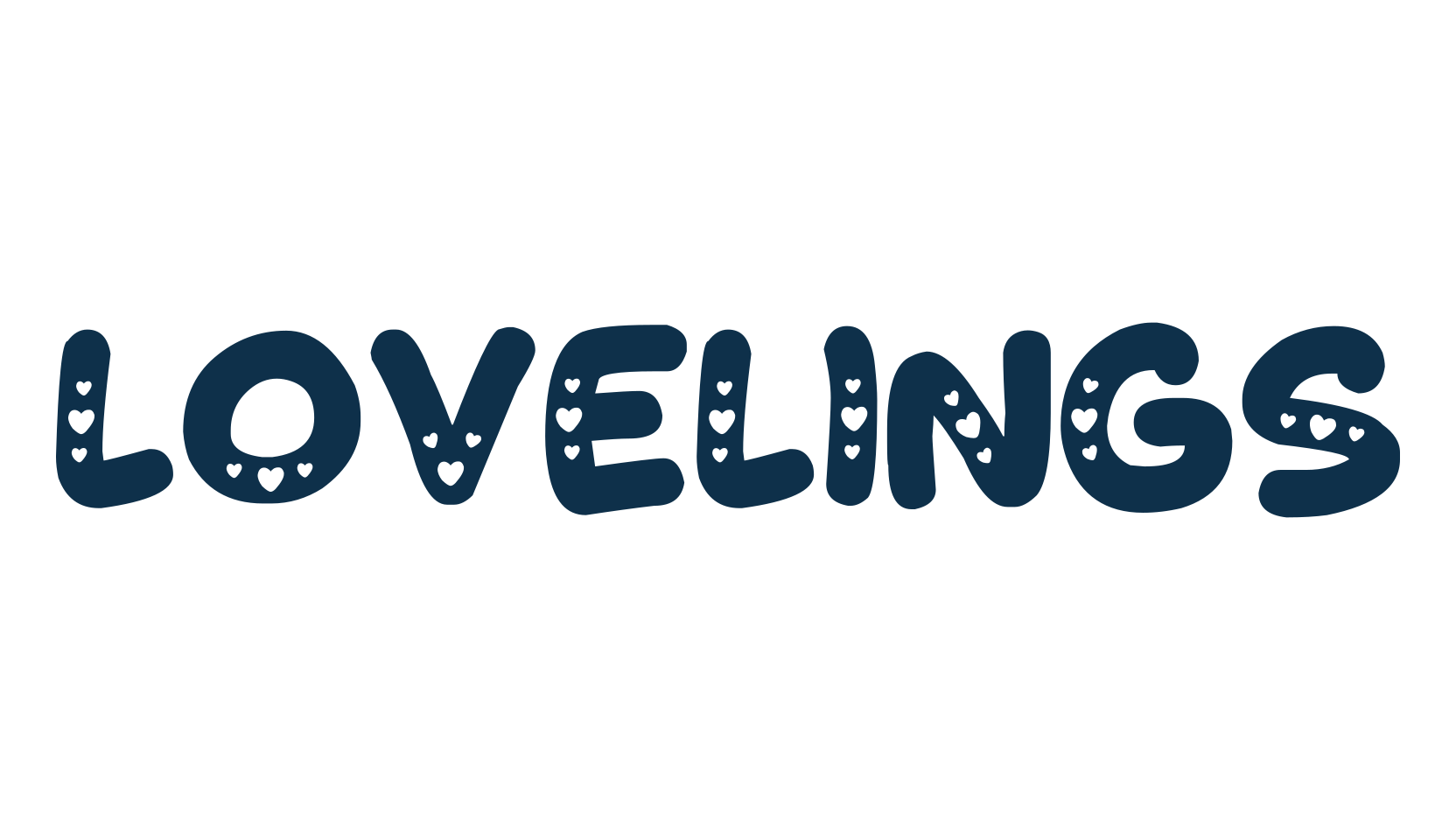 Lovelings, fancy decorative font preview