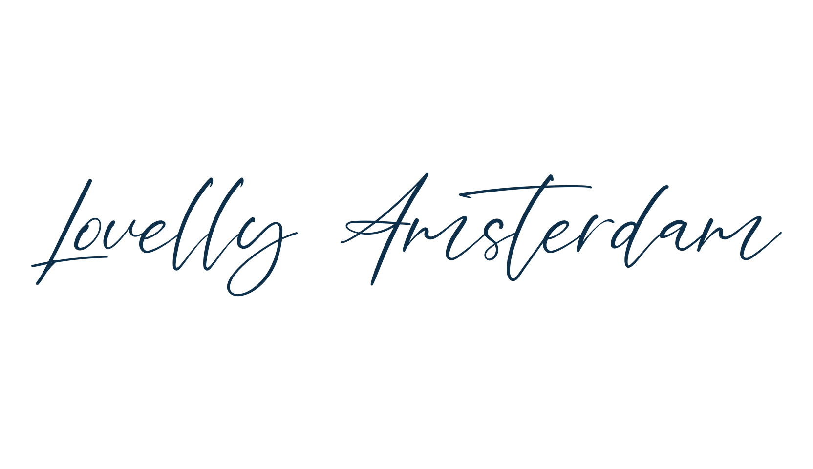 Lovelly Amsterdam, handwriting font preview