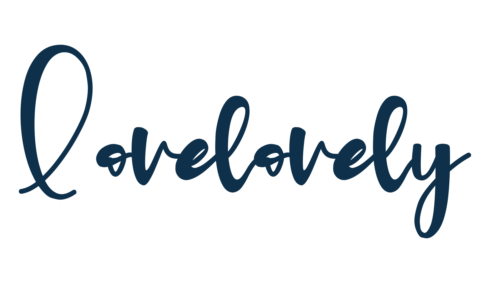 Lovelovely, brush font preview