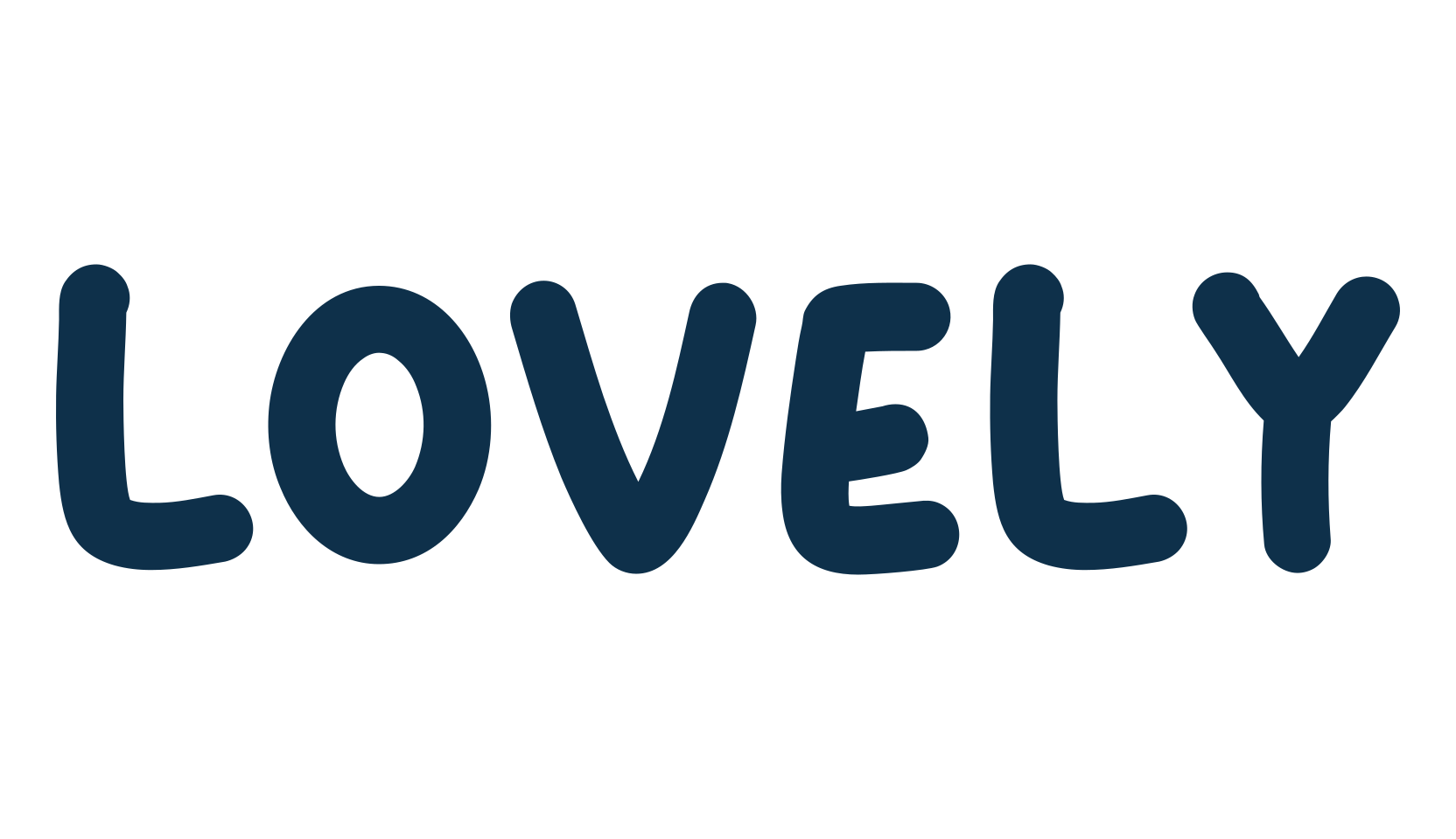 Lovely (lovely-10), cartoon font preview