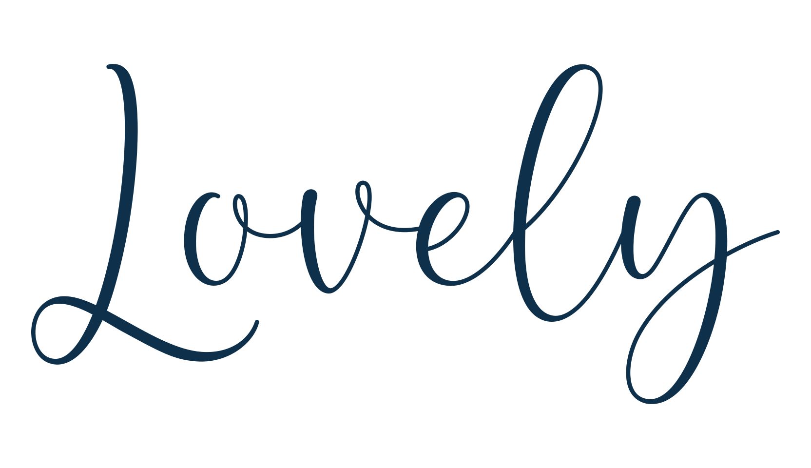 Lovely, handwriting font preview