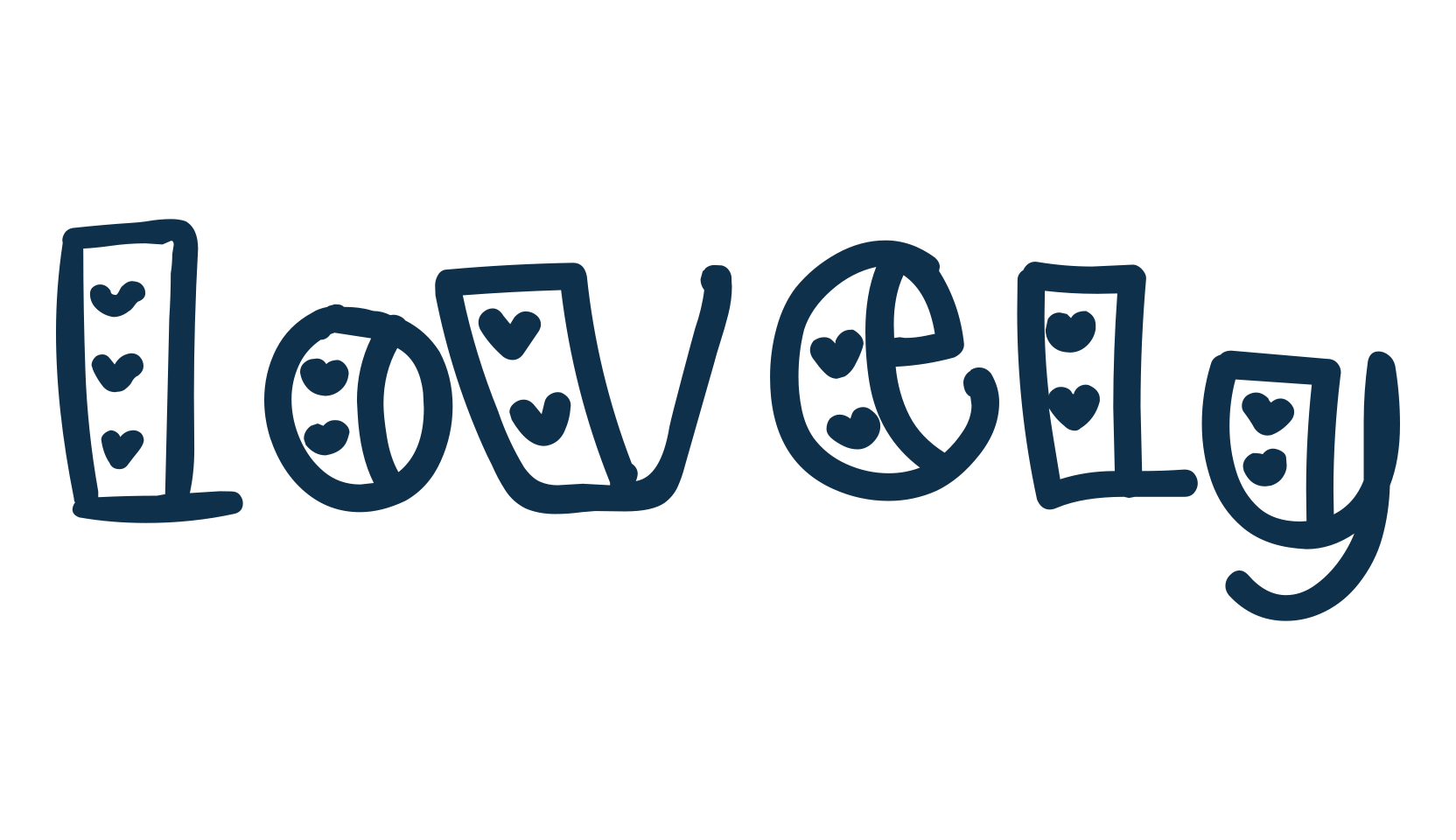 Lovely (lovely-6), fancy decorative font preview