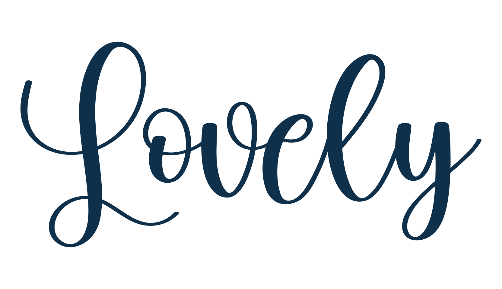 Lovely (lovely-8), calligraphy font preview