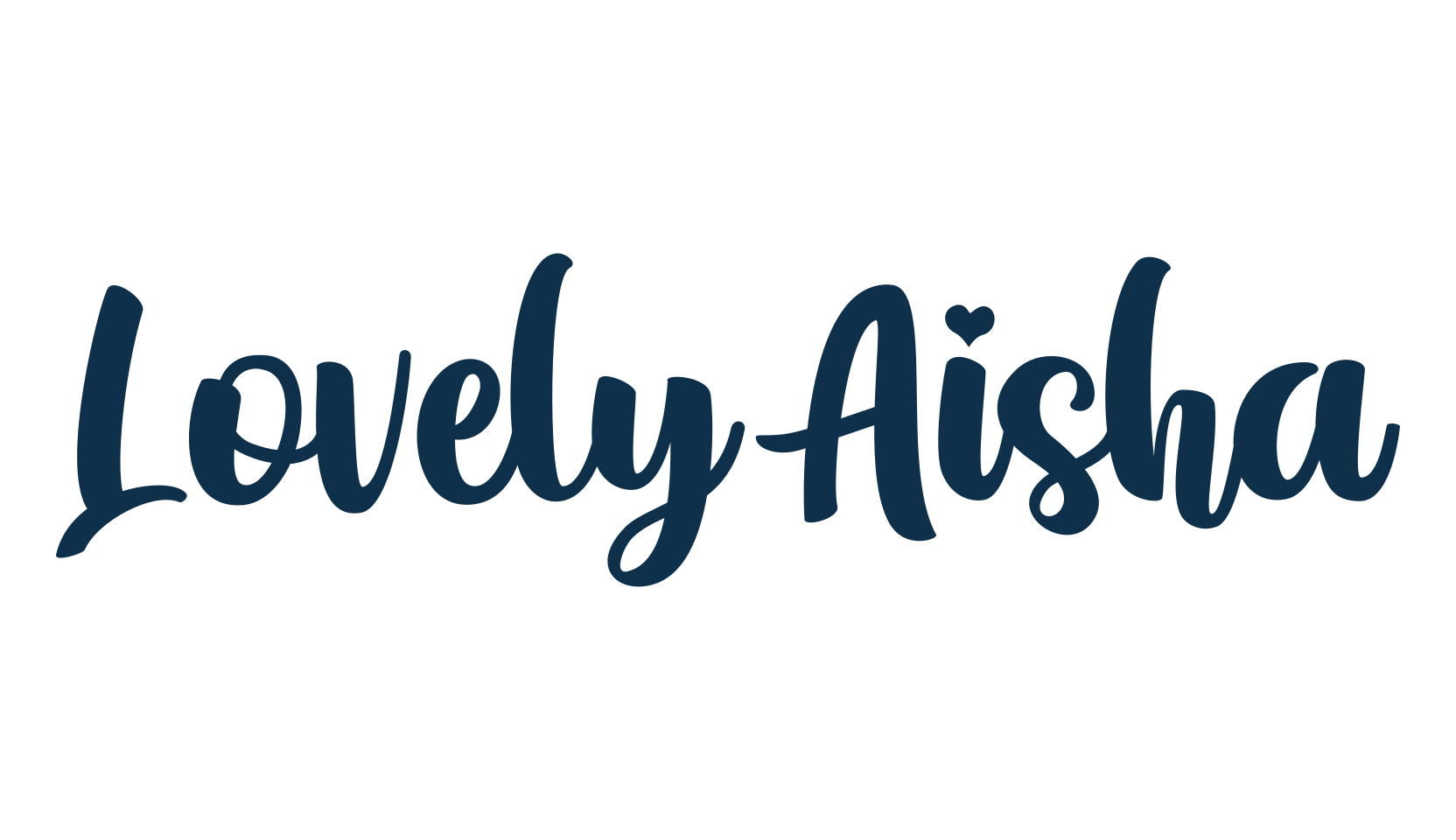 Lovely Aisha, fancy decorative font preview