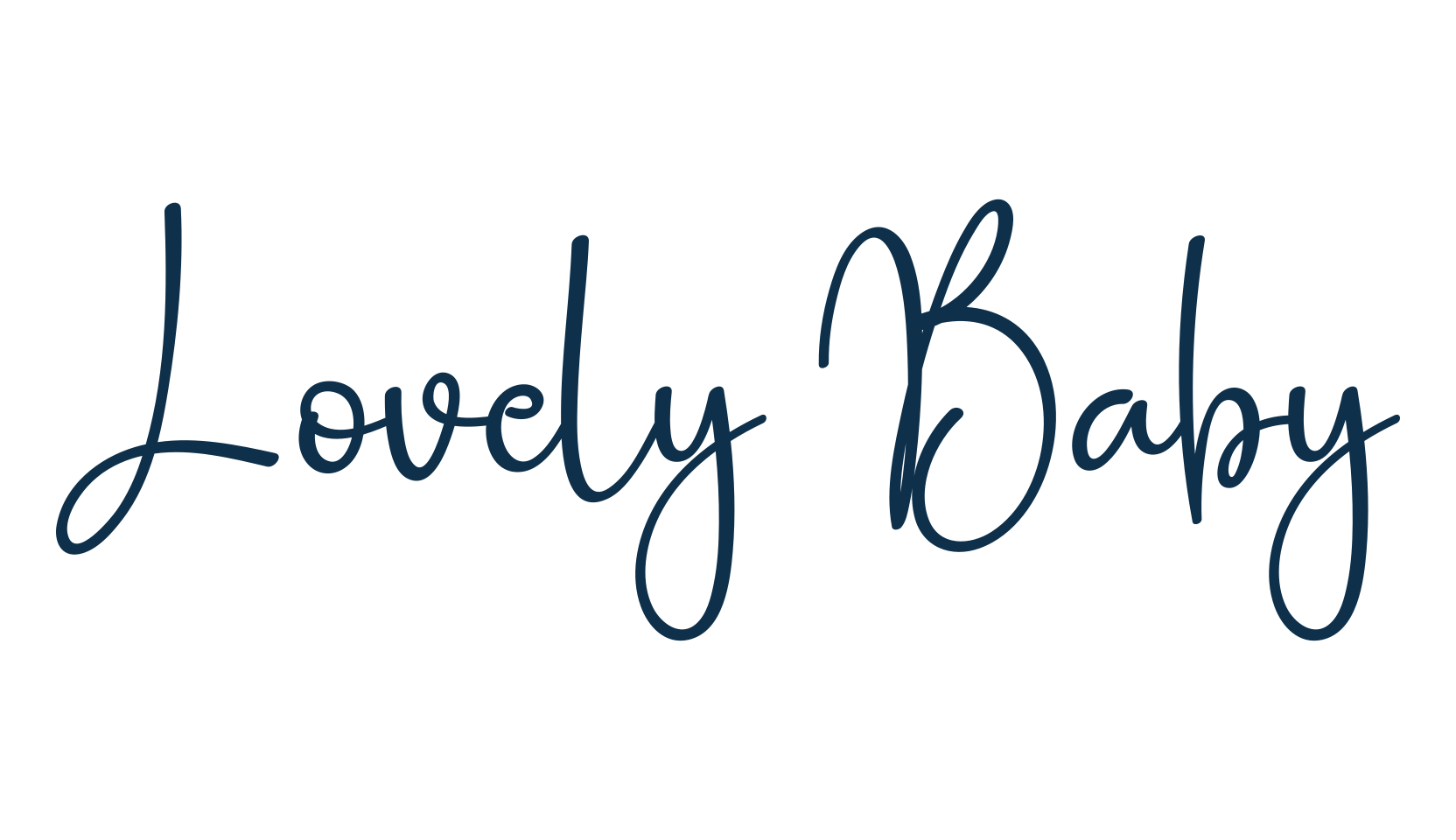 Lovely Baby, script handwritten fancy decorative calligraphy font preview