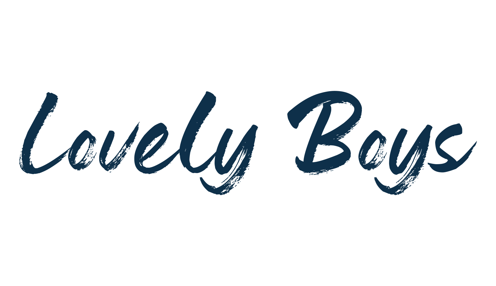 Lovely Boys, brush font preview