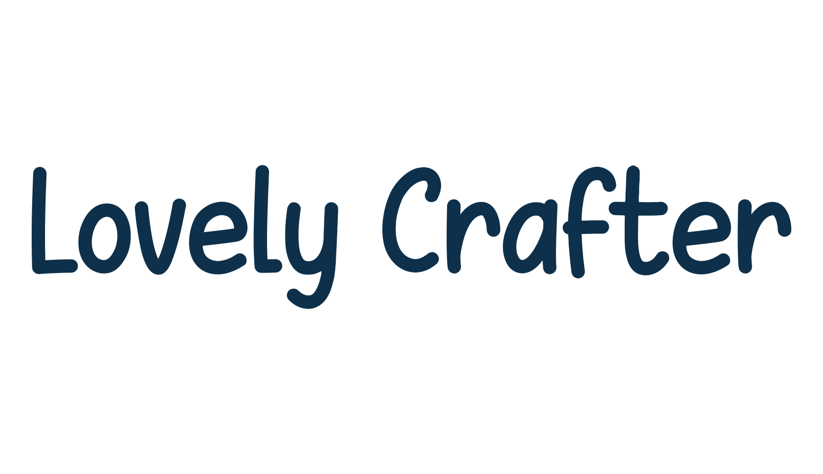 Lovely Crafter, cartoon font preview