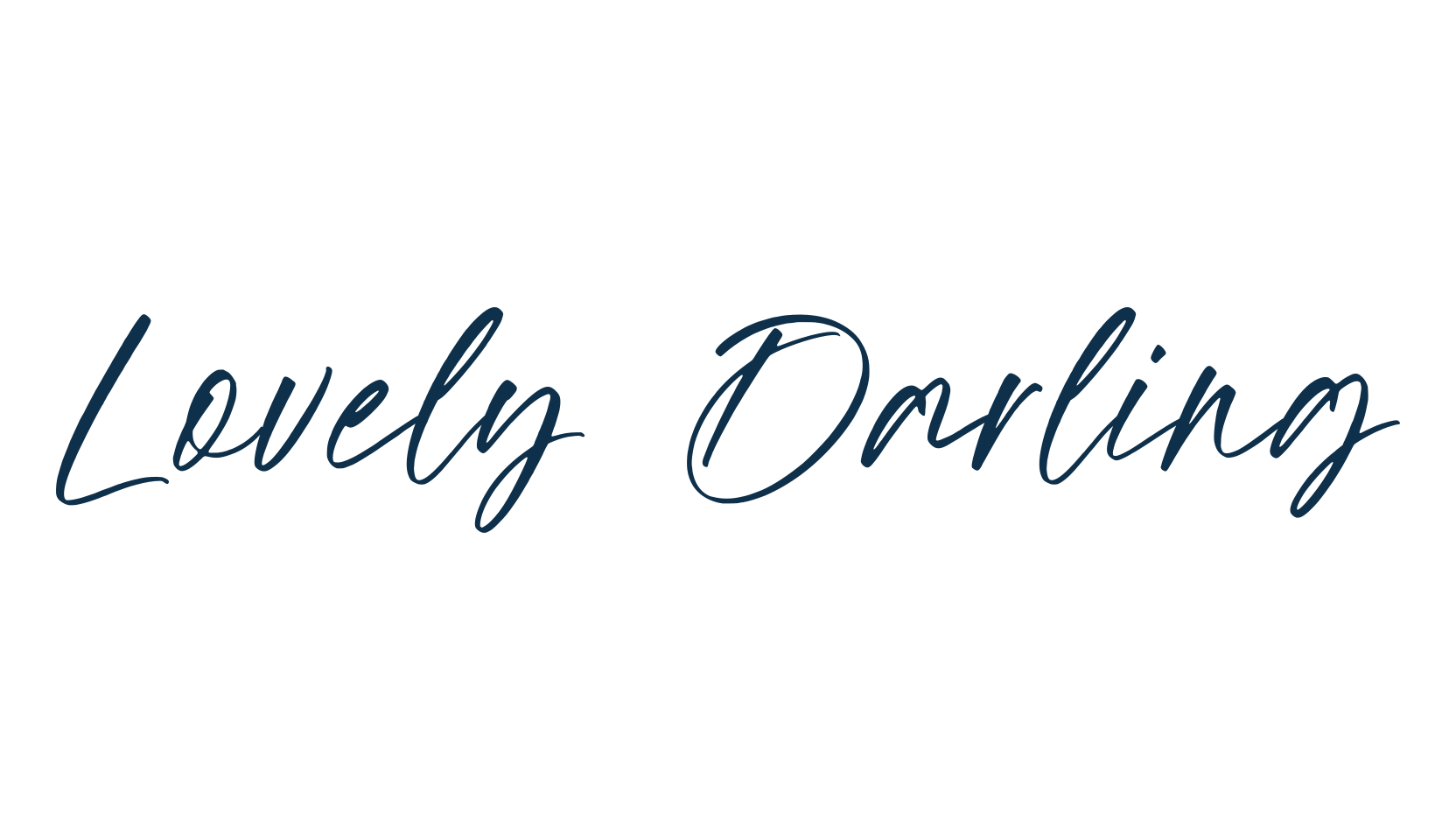 Lovely Darling, script handwritten fancy decorative calligraphy font preview