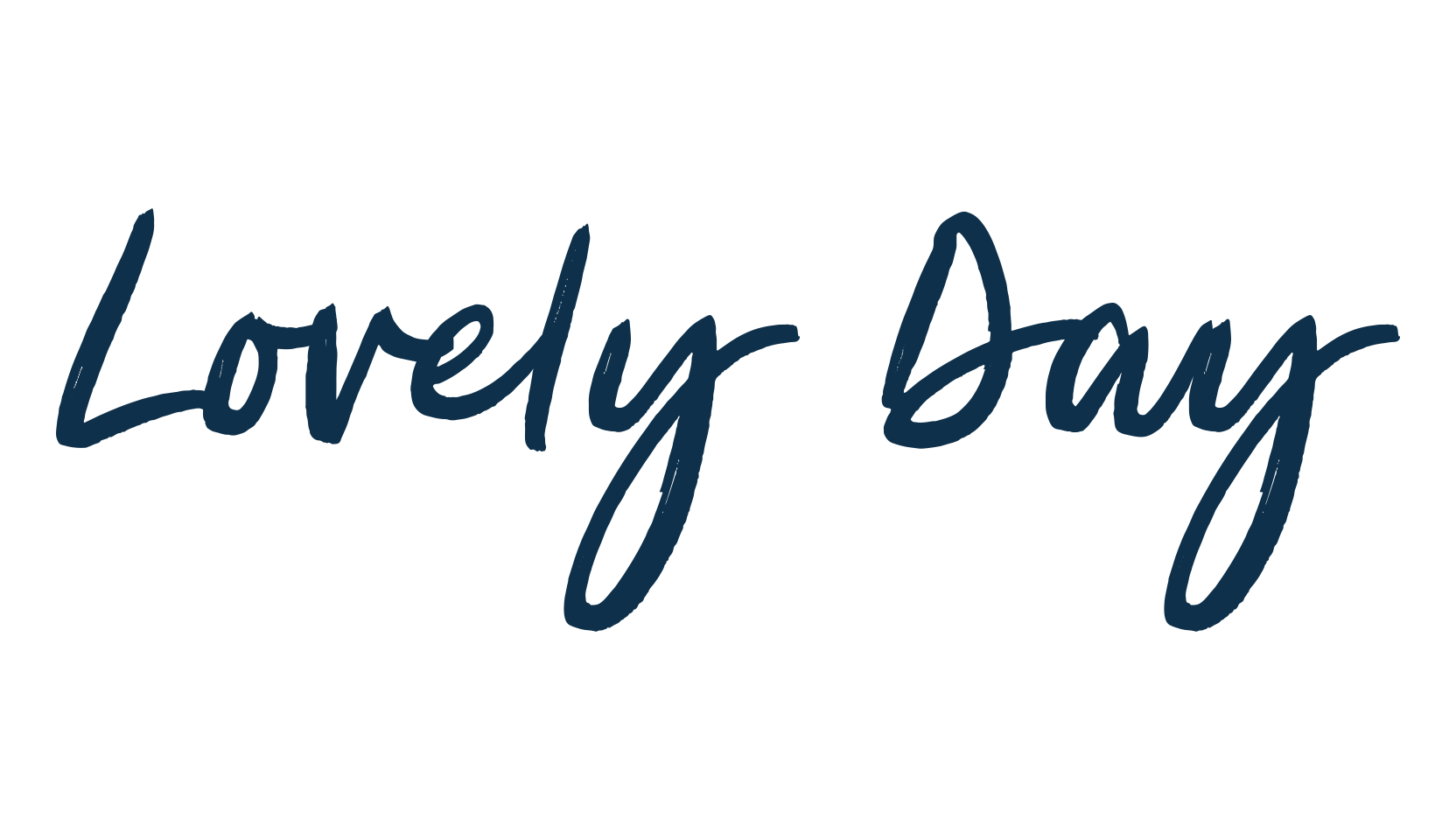 Lovely Day (lovely-day-3), brush font preview