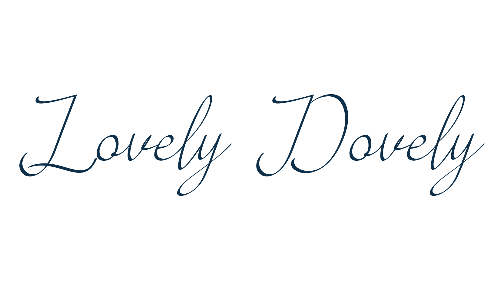 Lovely Dovely, script calligraphy fancy decorative font preview