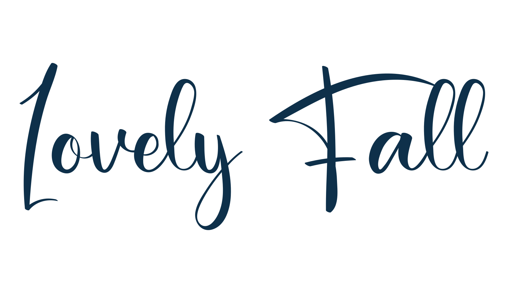 Lovely Fall, script calligraphy fancy decorative font preview