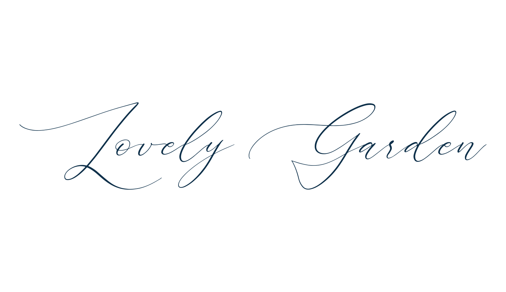 Lovely Garden, script calligraphy fancy decorative font preview