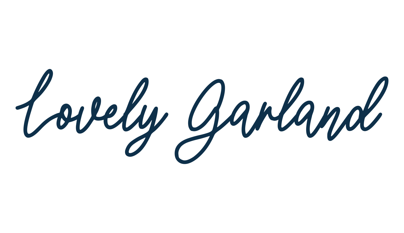 Lovely Garland, script handwritten fancy decorative calligraphy font preview
