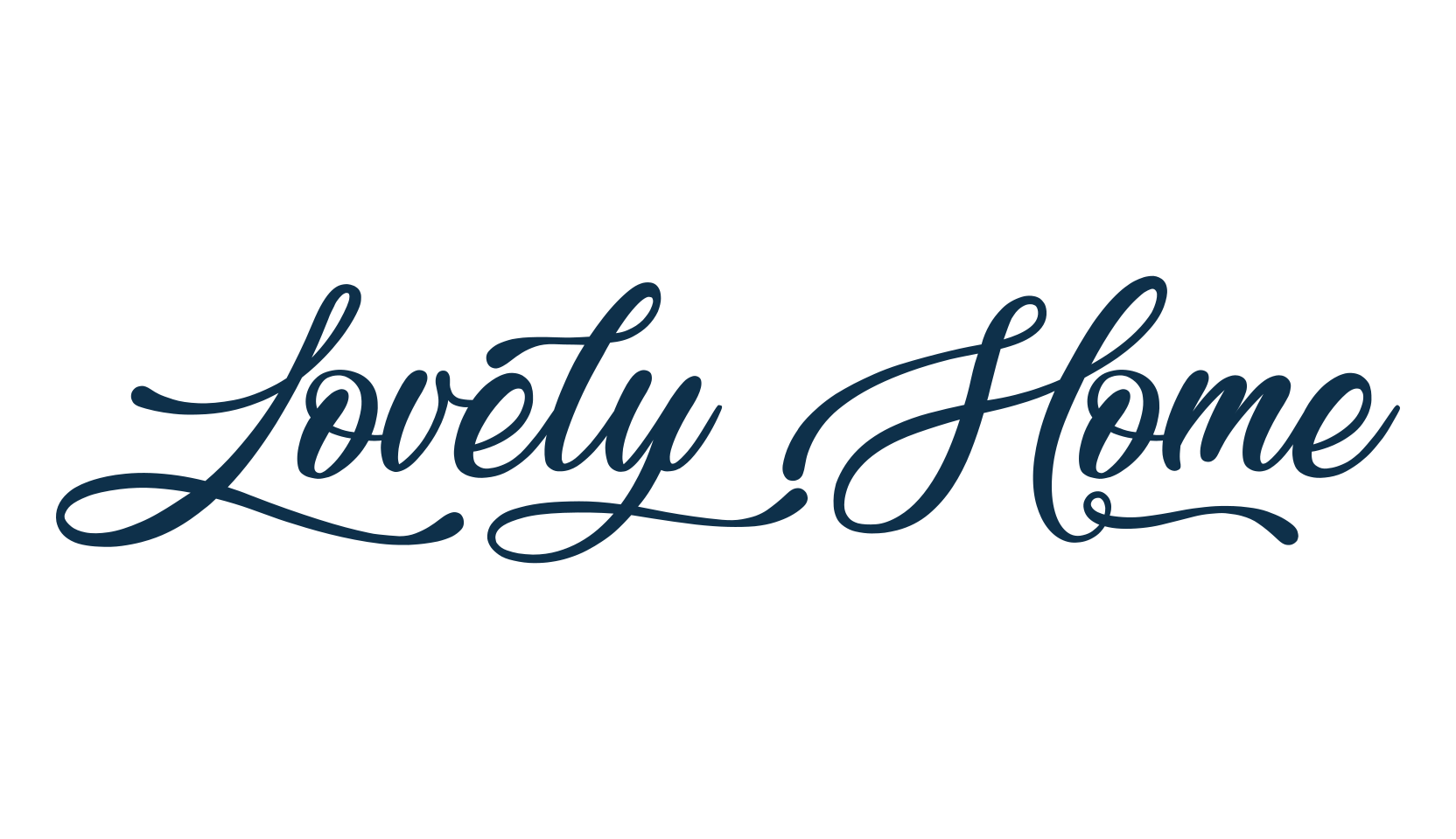 Lovely Home, calligraphy font preview