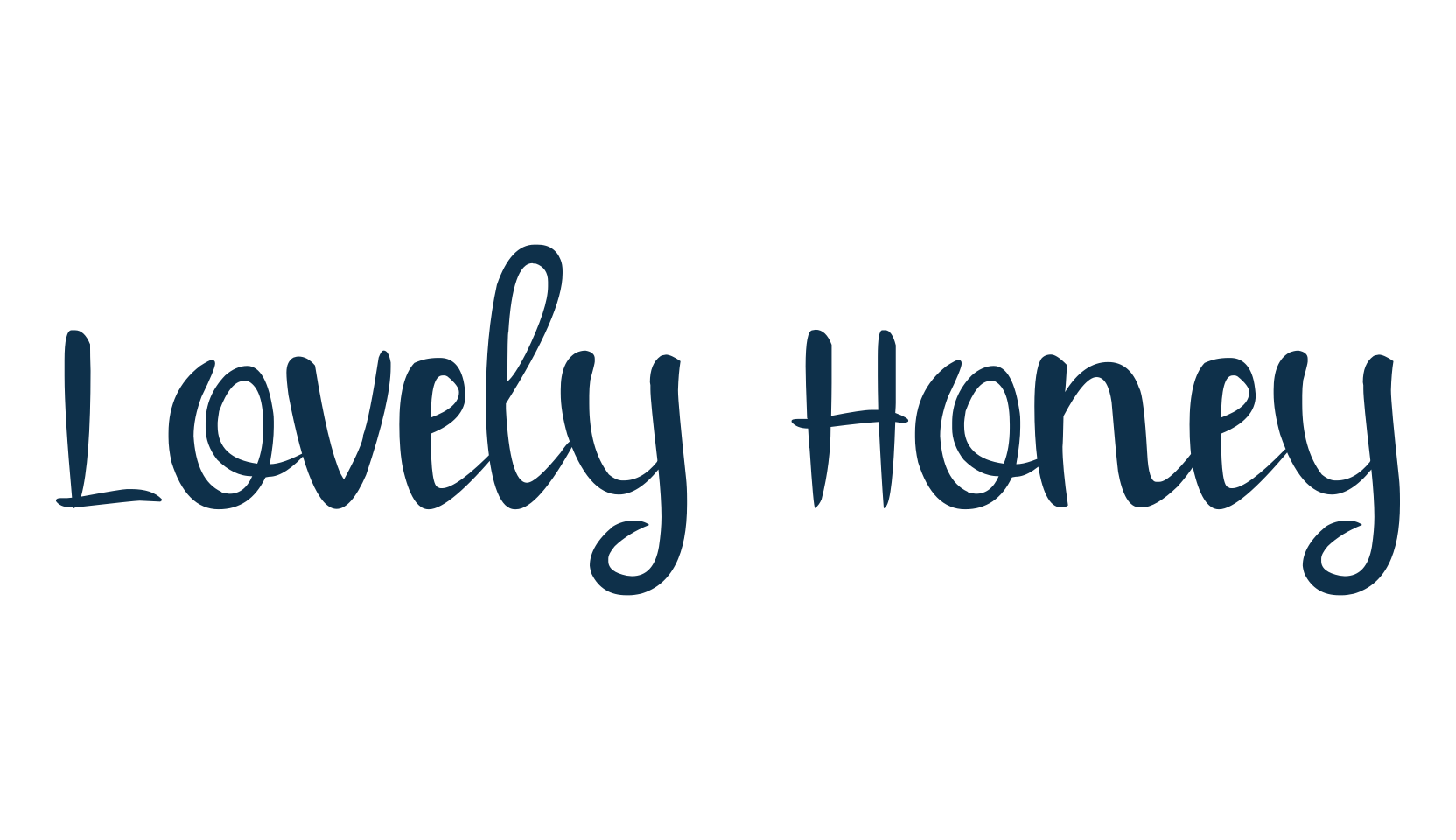Lovely Honey, fancy decorative font preview