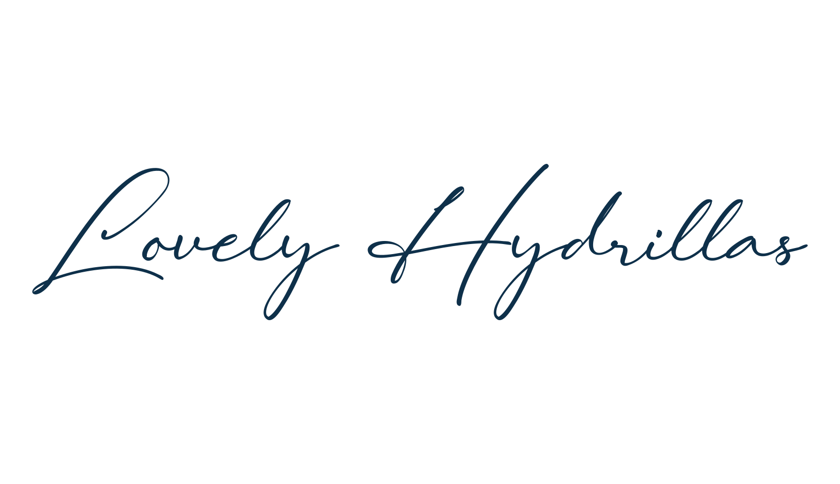 Lovely Hydrillas, handwriting font preview