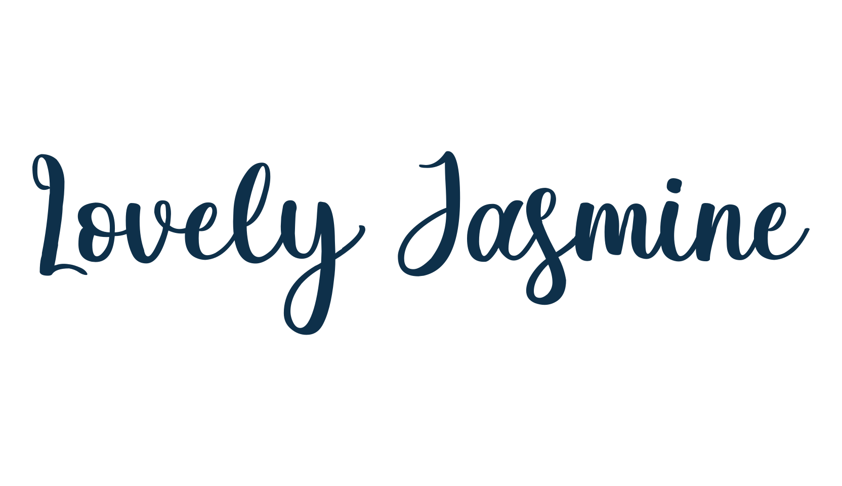 Lovely Jasmine, script calligraphy fancy decorative font preview