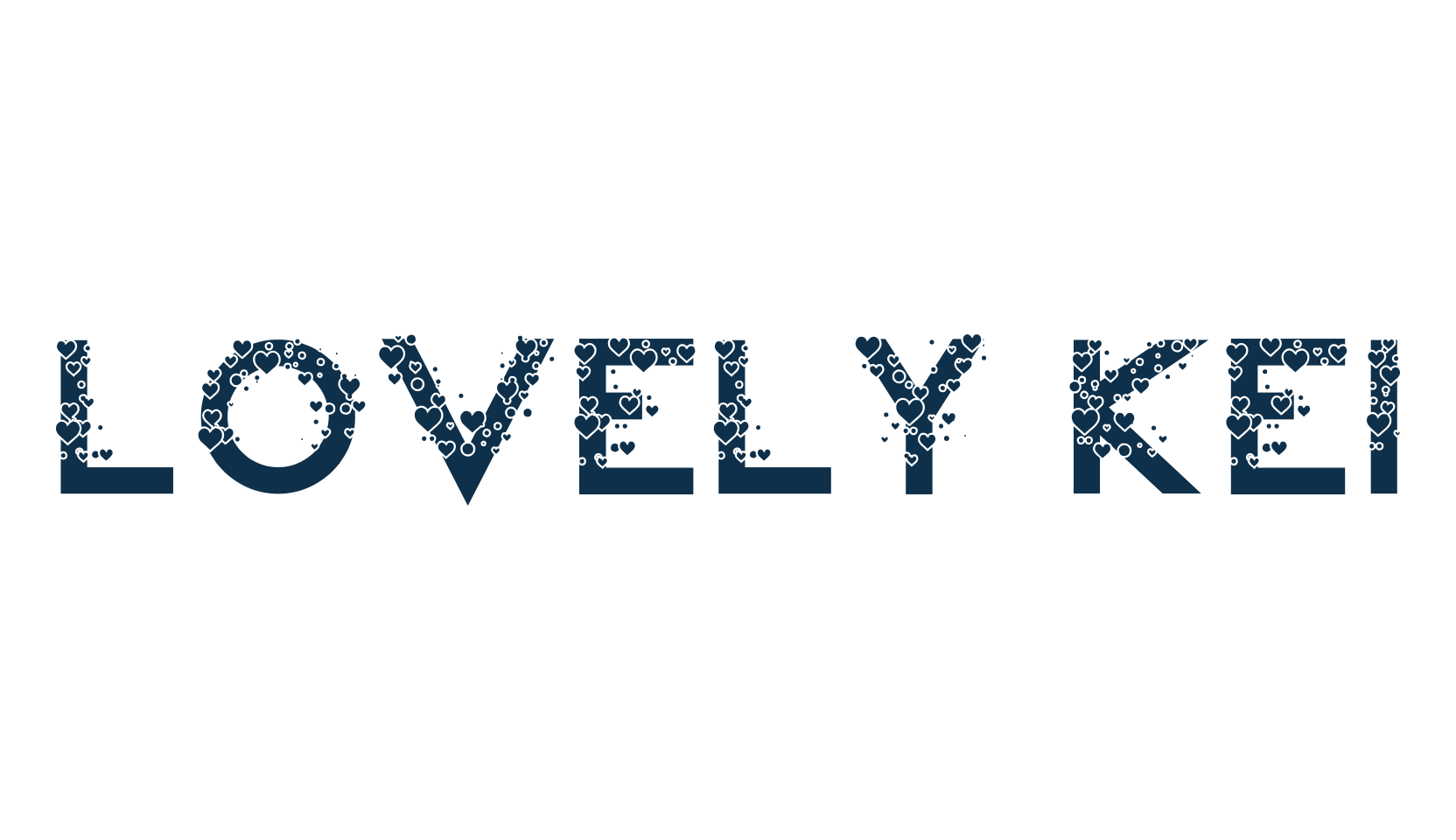 Lovely Kei, fancy decorative font preview