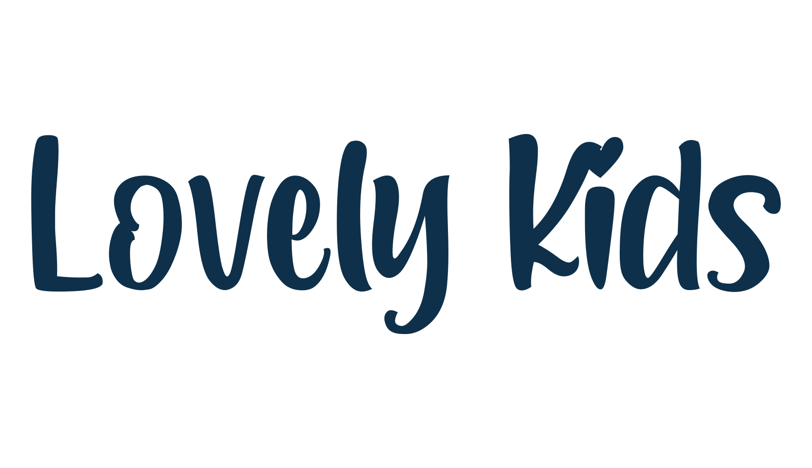 Lovely Kids, fancy various decorative script calligraphy font preview