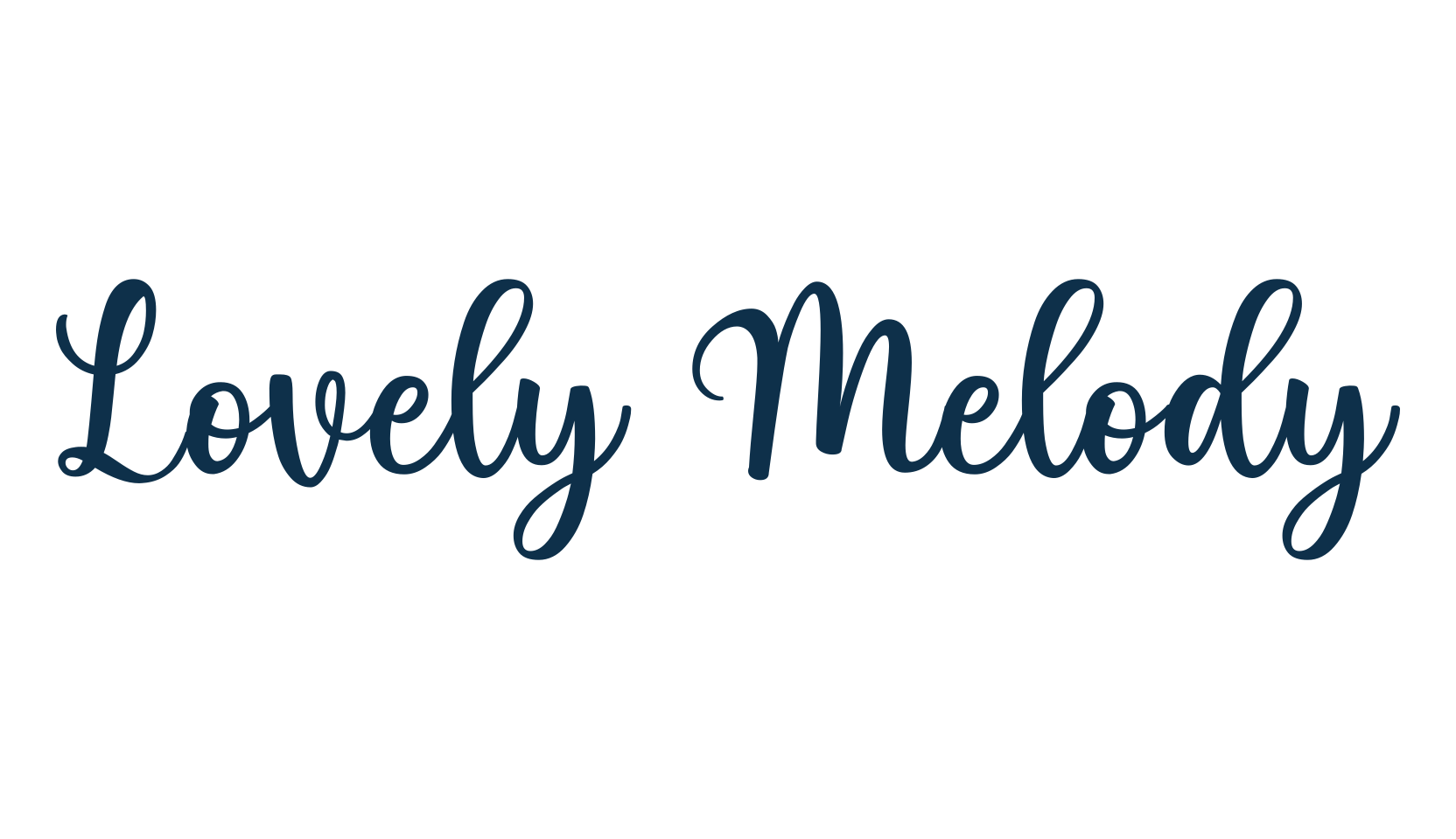 Lovely Melody (lovely-melody), script calligraphy fancy decorative font preview
