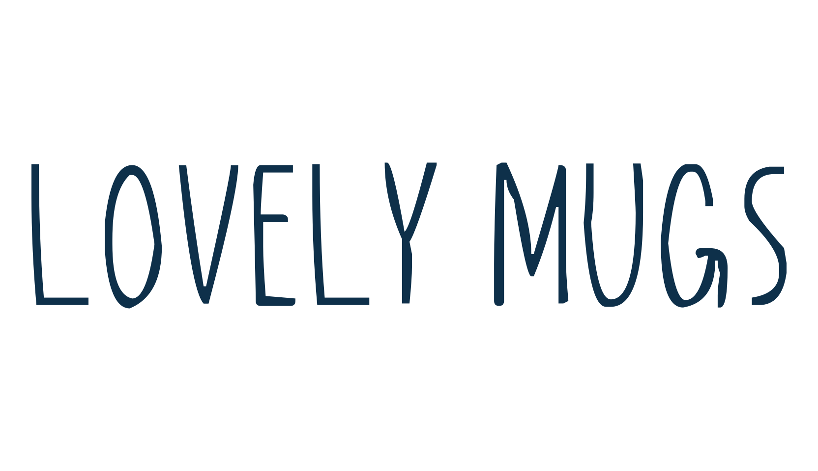 Lovely Mugs, script handwritten fancy decorative calligraphy font preview