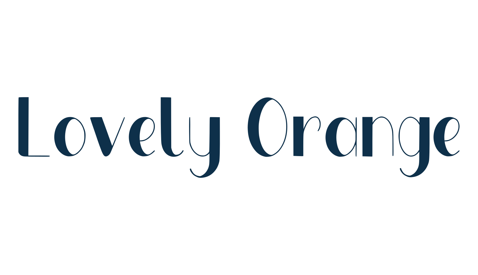Lovely Orange, fancy various decorative font preview