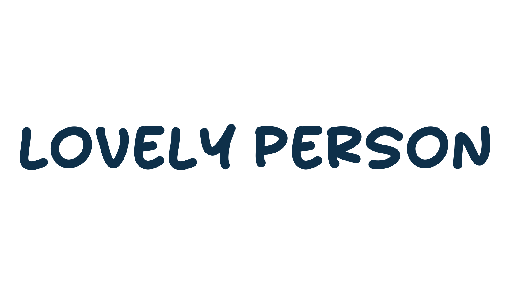 Lovely Person, handwriting font preview