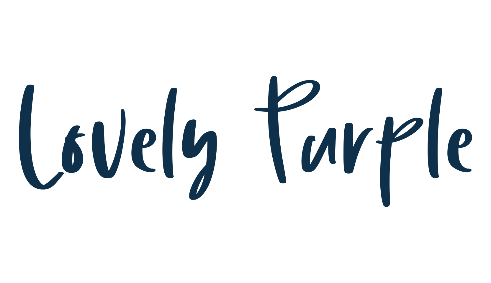 Lovely Purple, handwriting font preview