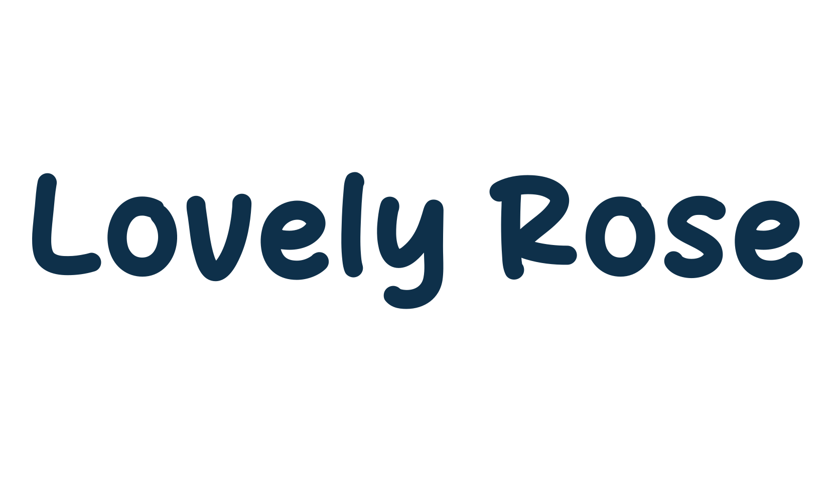 Lovely Rose, handwriting font preview