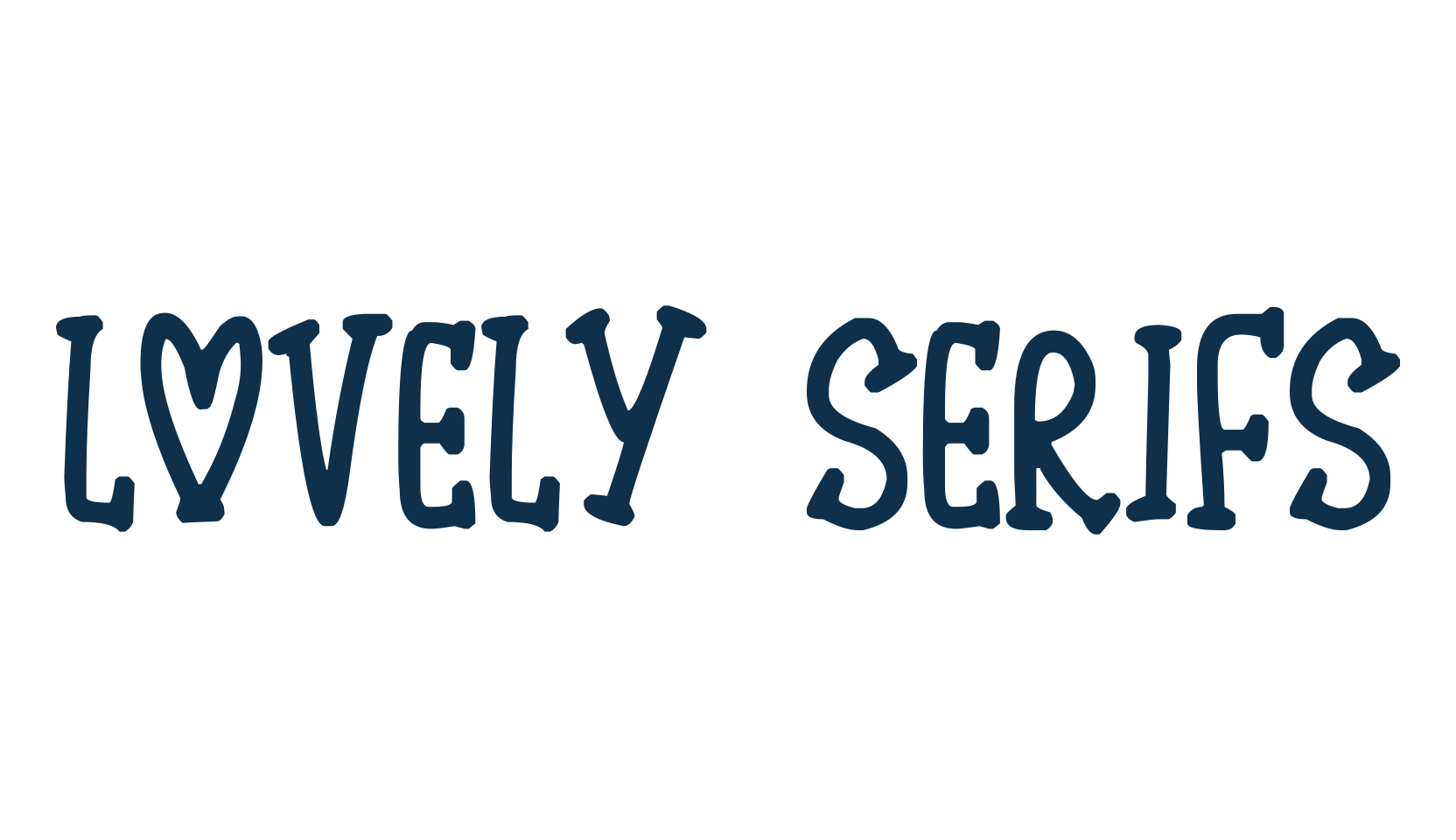 Lovely Serifs, fancy various decorative script calligraphy font preview