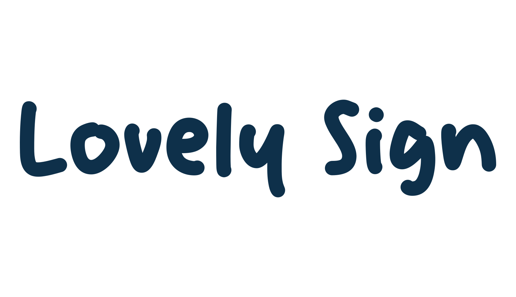 Lovely Sign, script handwritten fancy decorative calligraphy font preview