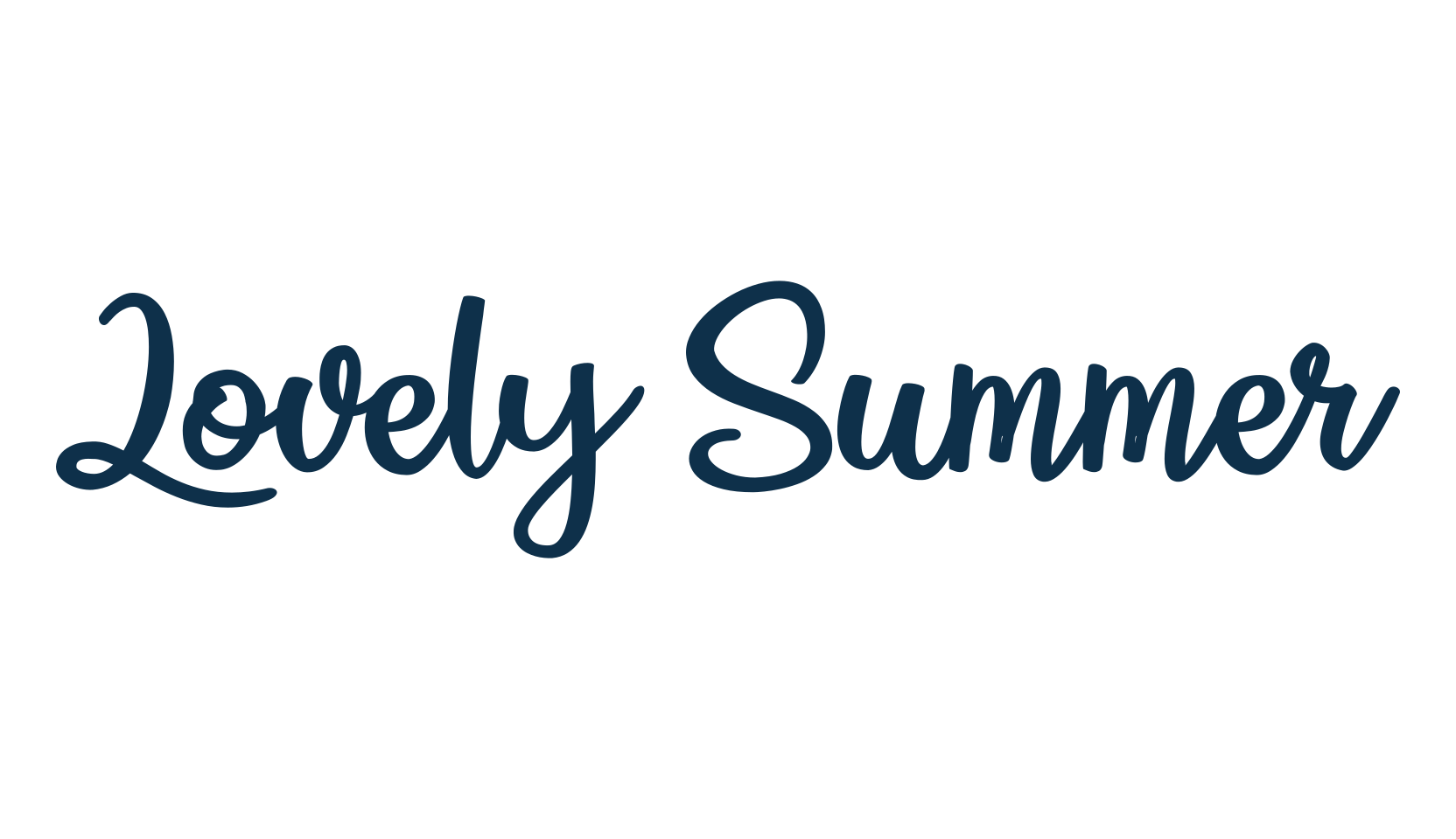 Lovely Summer, various font preview