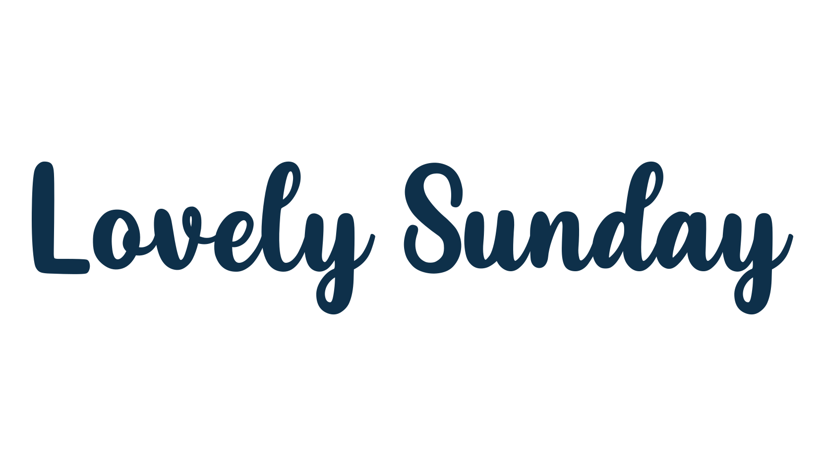 Lovely Sunday, fancy various decorative script calligraphy font preview