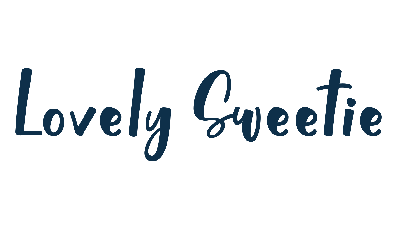 Lovely Sweetie, fancy decorative font preview