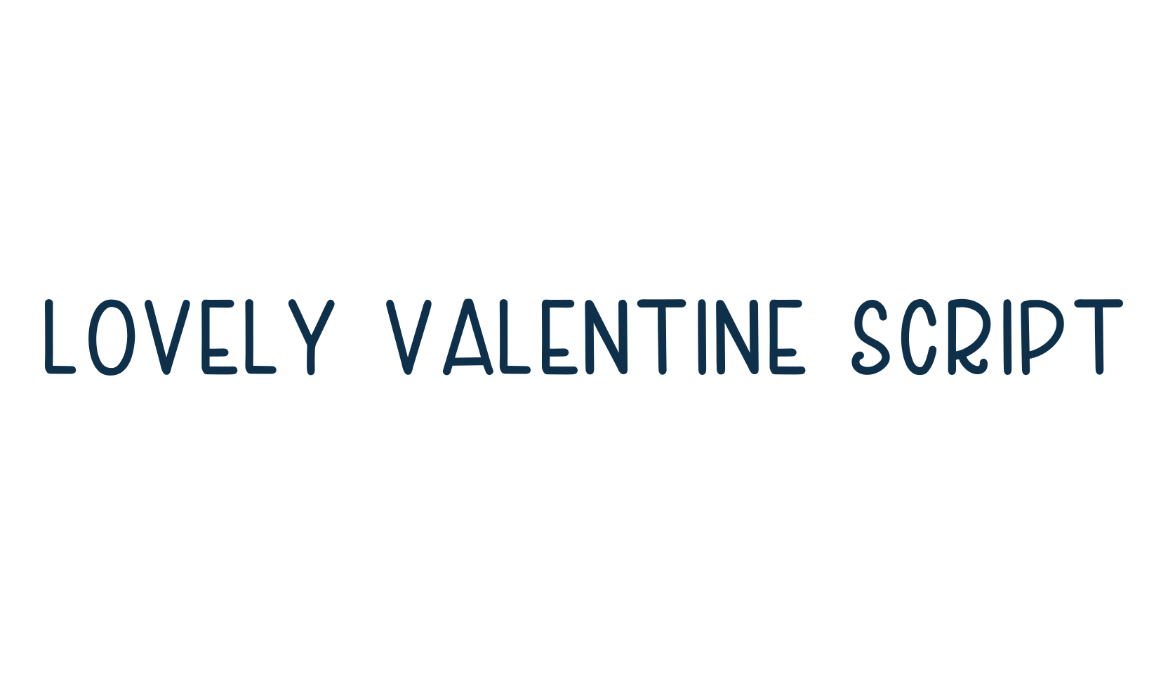 Lovely Valentine Script, display market font preview