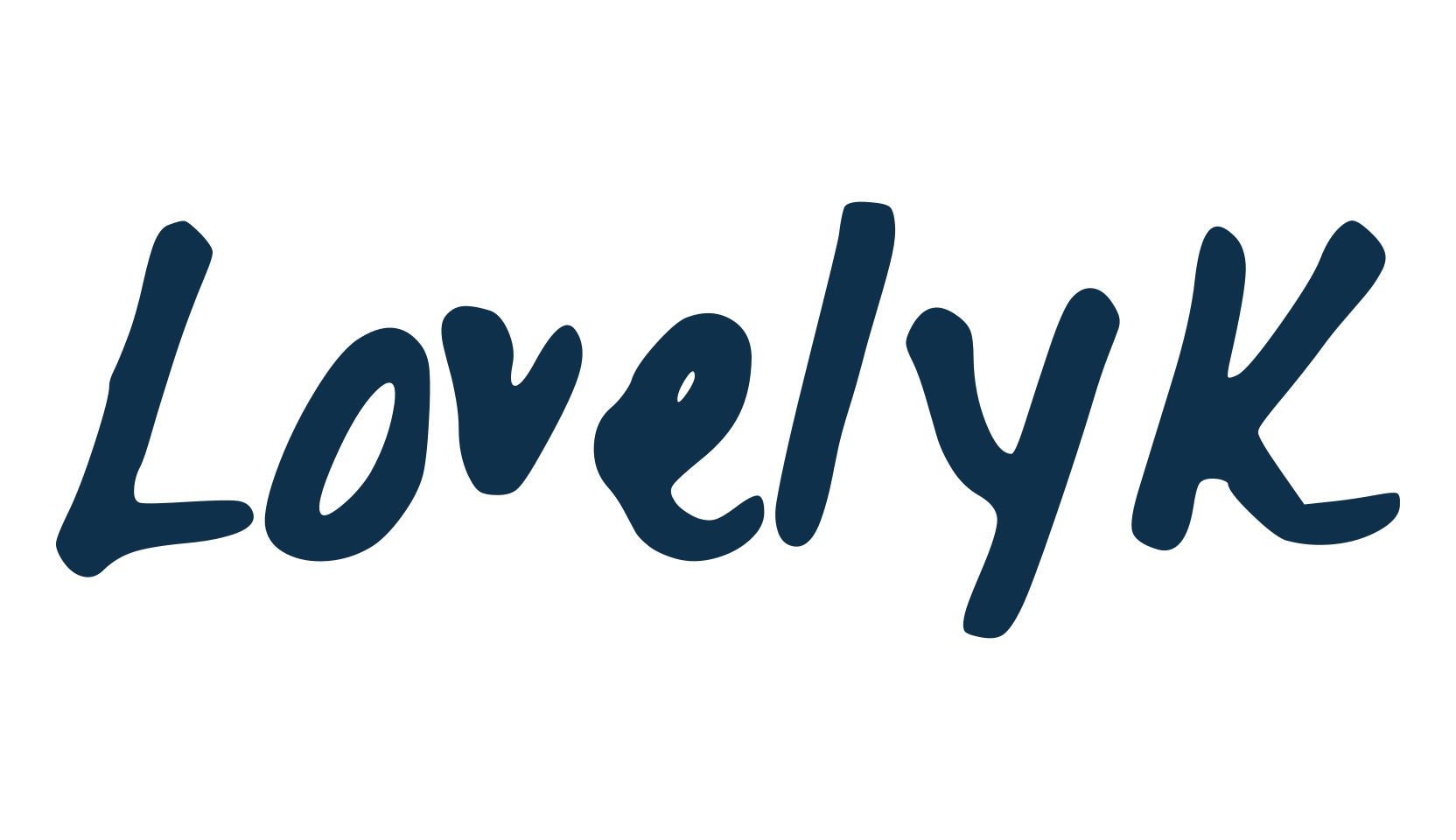 LovelyK, handwriting font preview