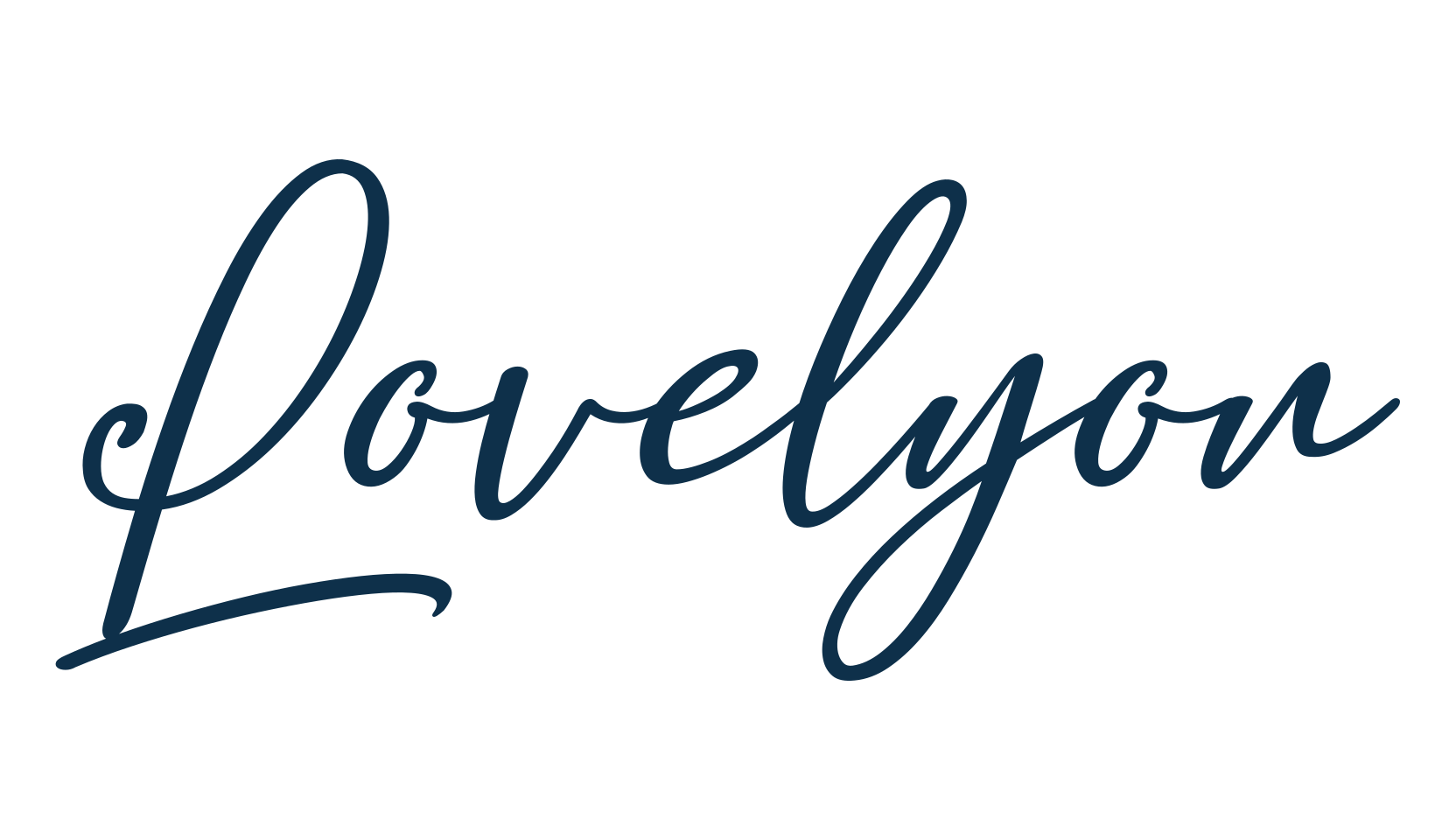 Lovelyou (lovelyou-2), calligraphy font preview