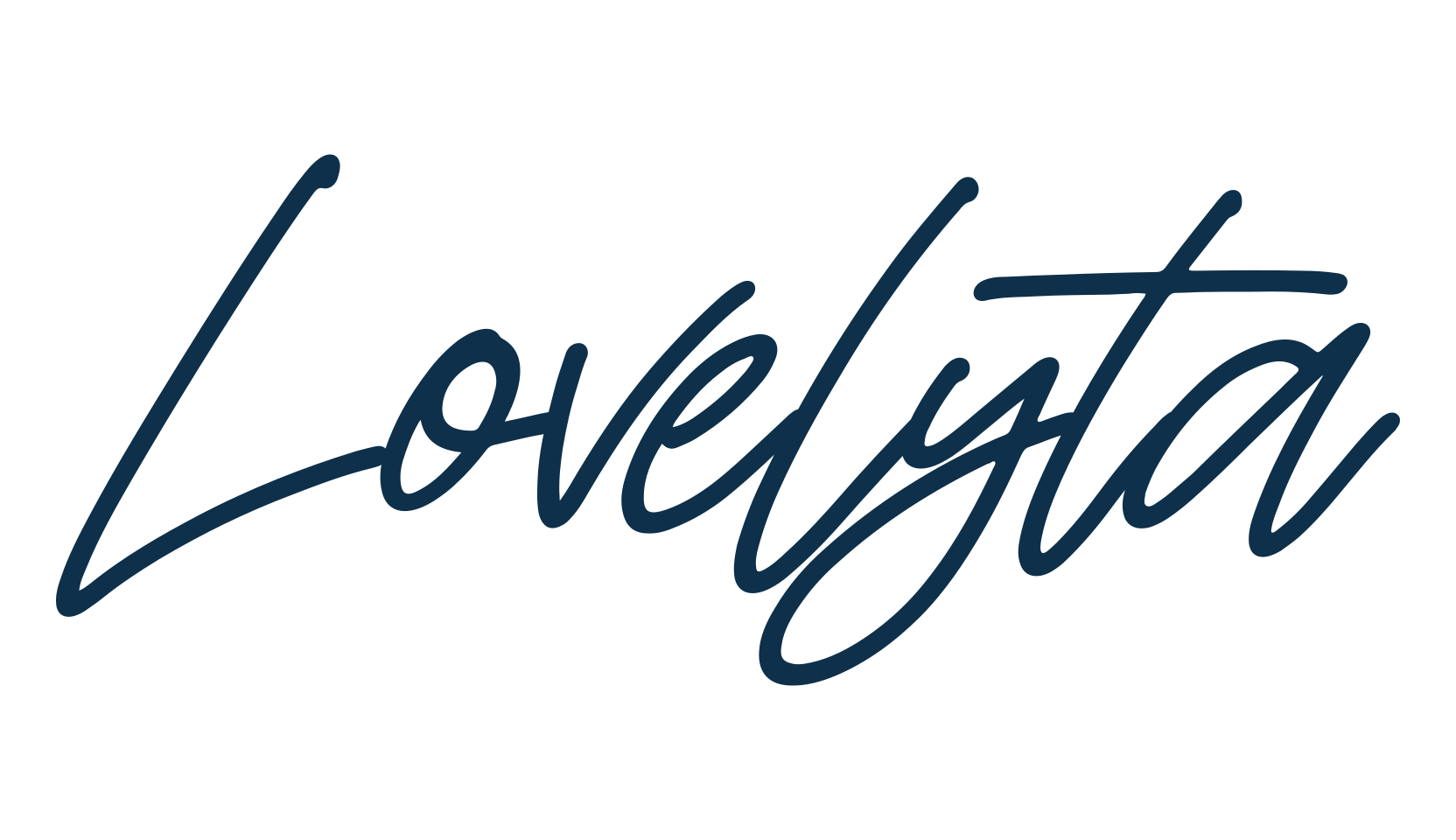 Lovelyta, script handwritten fancy decorative calligraphy font preview