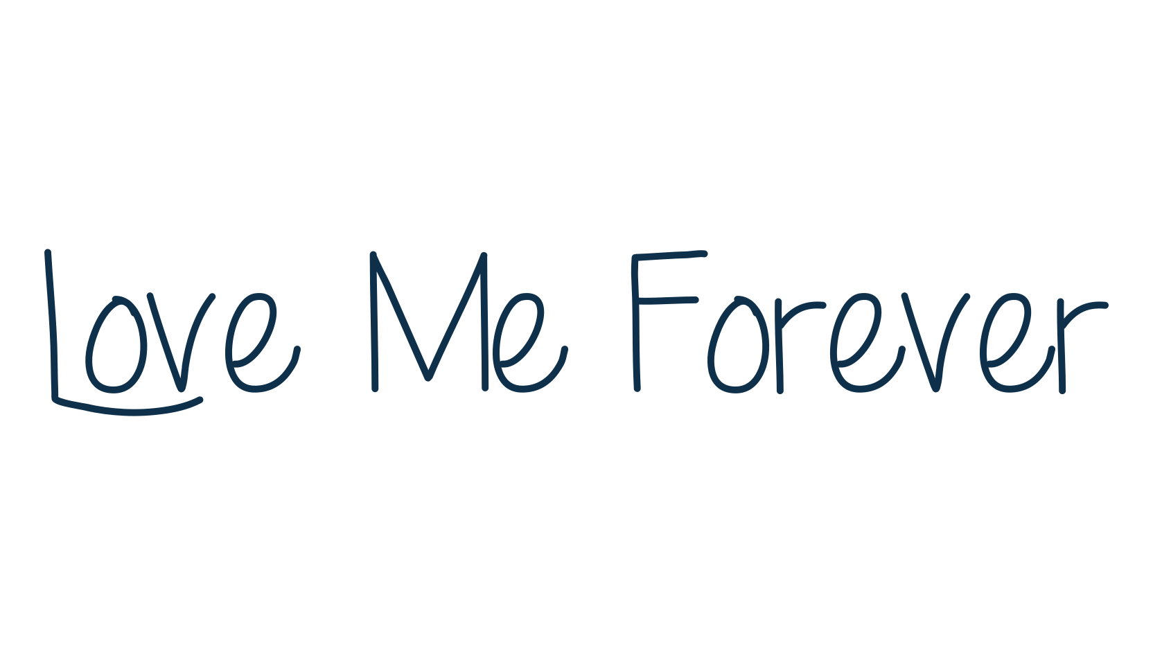 Love Me Forever, script handwritten fancy decorative calligraphy font preview