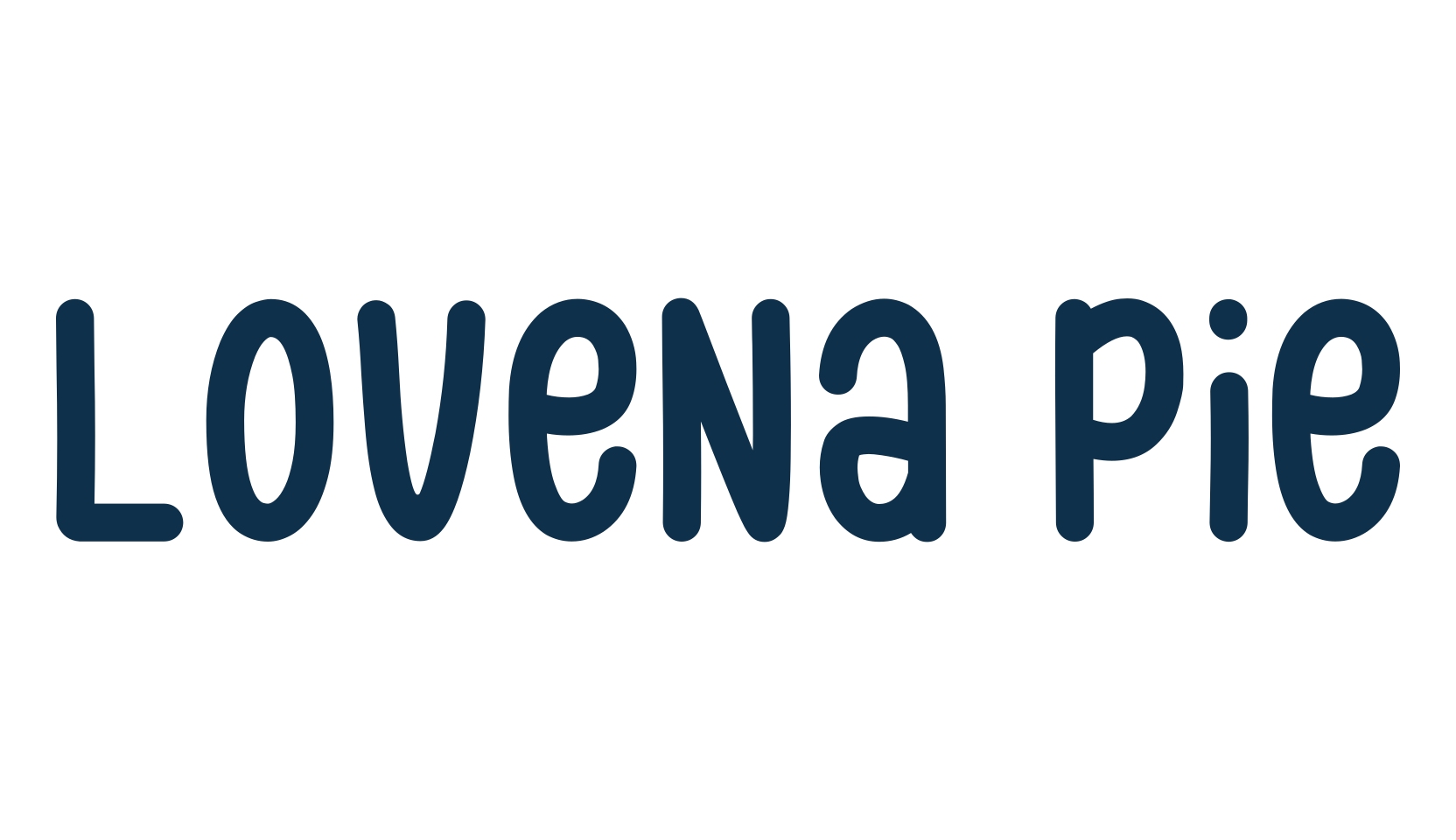 Lovena Pie, display market font preview