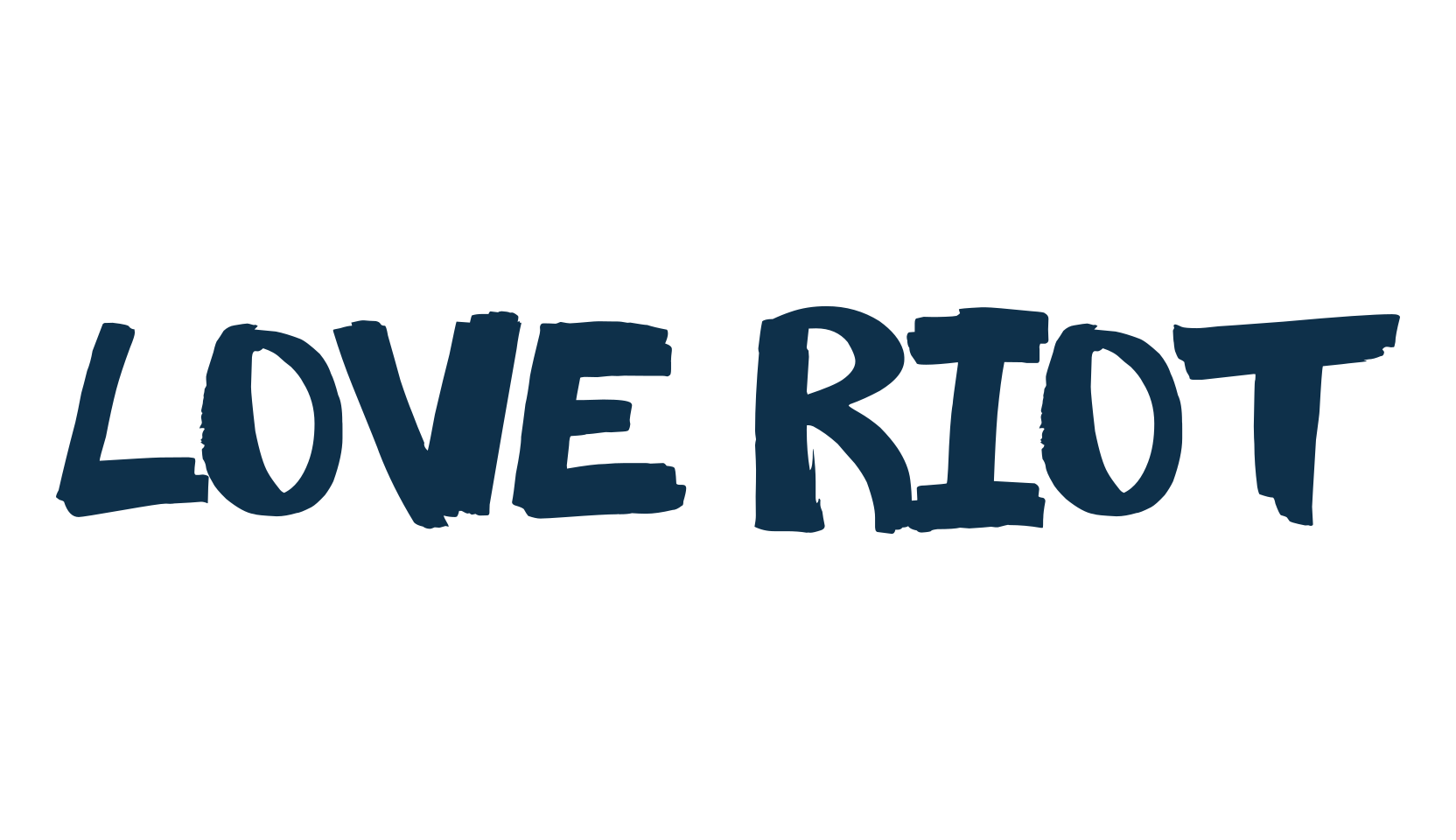 Love Riot, brush font preview