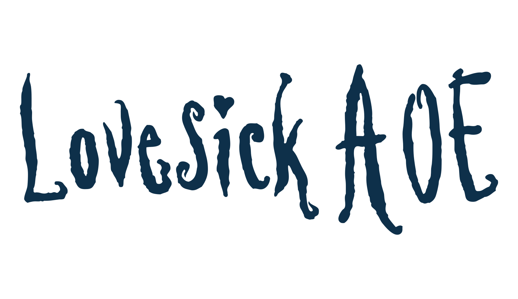 Lovesick AOE, fancy decorative font preview