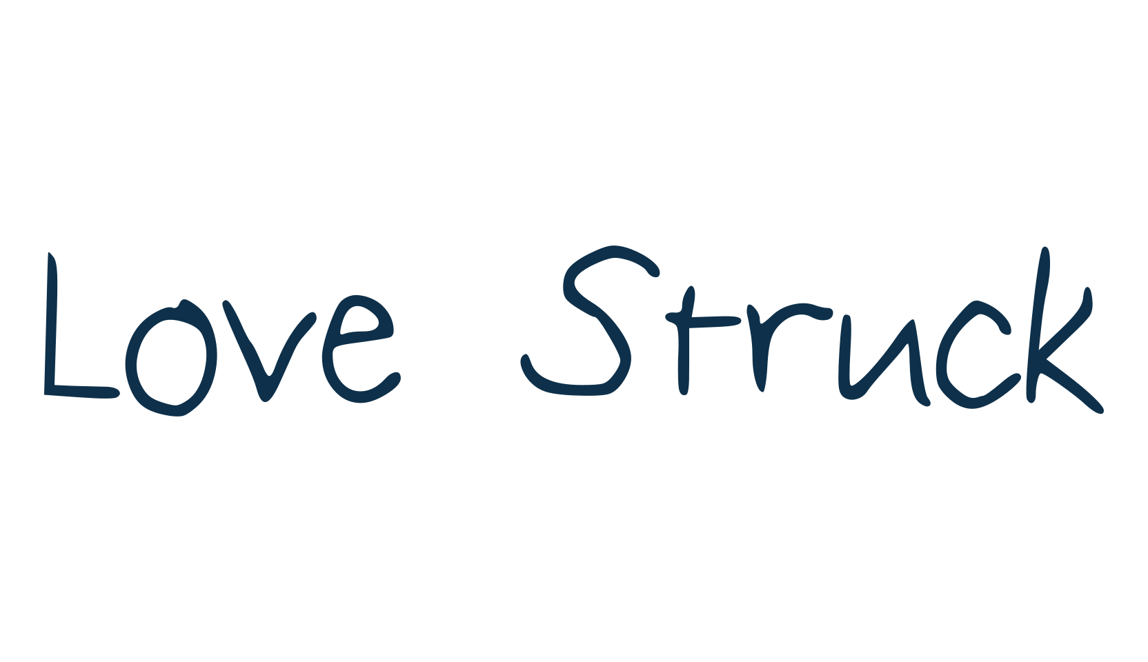 Love Struck, script handwritten fancy decorative calligraphy font preview