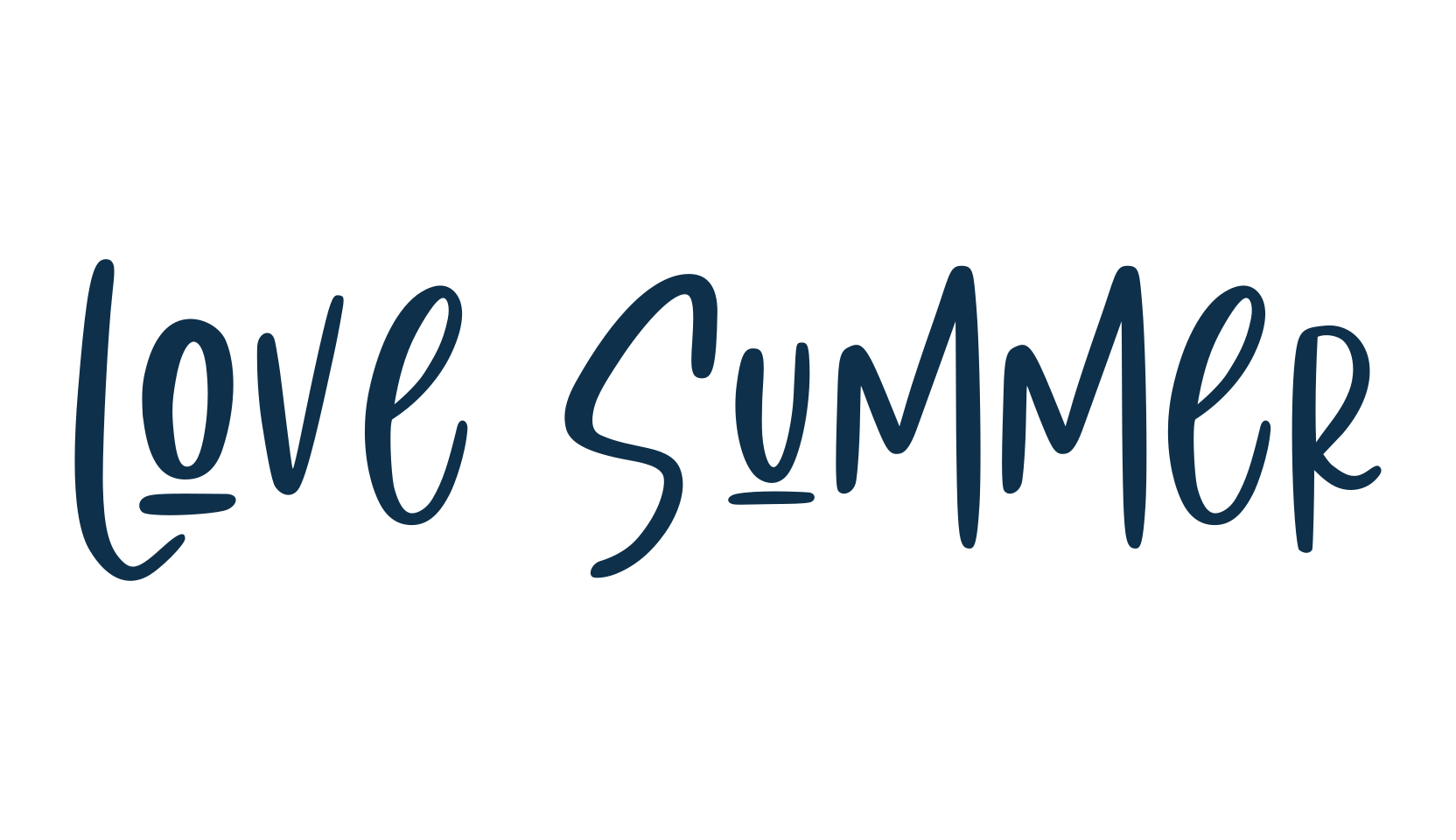 Love Summer, various font preview