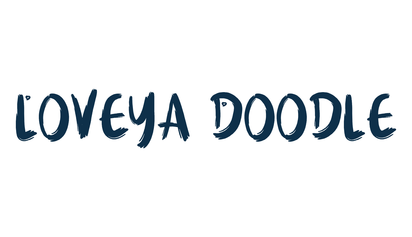 Loveya Doodle, display market font preview