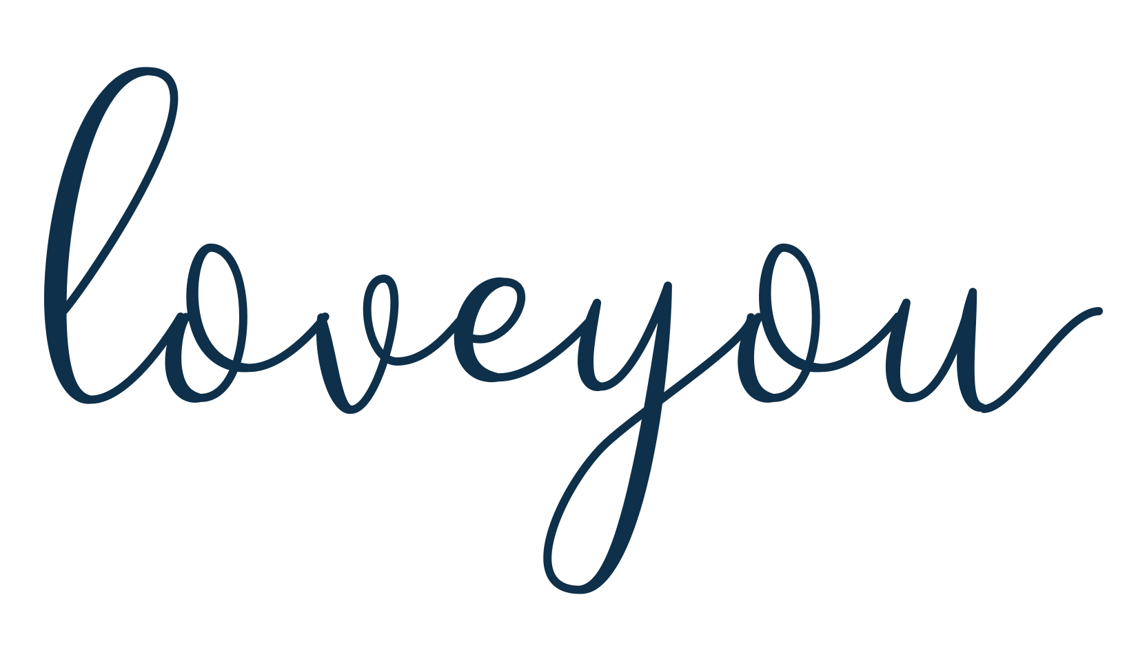 Loveyou, script handwritten fancy decorative calligraphy font preview