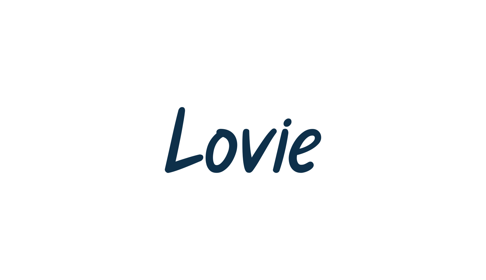 Lovie, cartoon font preview
