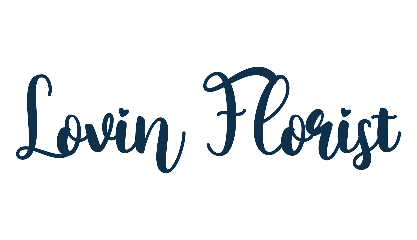 Lovin Florist, script calligraphy fancy decorative font preview